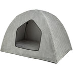 Trixie - hondenmand tent jonna vital ribstof lichtgrijs