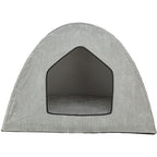Trixie - hondenmand tent jonna vital ribstof lichtgrijs