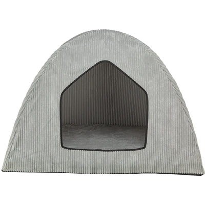 Trixie - hondenmand tent jonna vital ribstof lichtgrijs