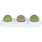Trixie speelballen matatabi en catnip met houder