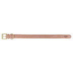 Trixie halsband hond pure leer roze
