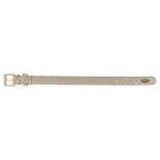 Trixie halsband hond pure leer lichtgrijs