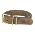 Trixie halsband hond pure leer bruin
