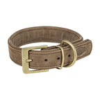 Trixie - halsband hond pure leer bruin