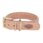 Trixie - halsband hond pure leer roze