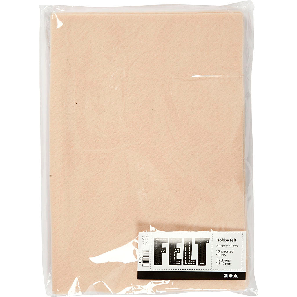 Creativ Company - Creativ Company Https://www.cchobby.nl/hobbyvilt-a4-vel-210x297-mm-dikte-1-5-2-mm-licht-beige-10-vel-1-doos