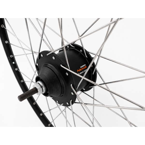Shimano - Achterwiel 28 inch zac2000 met nexus 5 rollerbrake - zwart geslepen