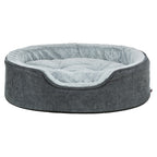 Trixie - vital hondenmand lino soft ovaal grijs / lichtgrijs