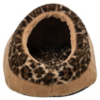 Trixie kattenmand iglo leo soft pluche bruin panterprint
