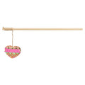 Trixie kattenhengel hart hout pluche met kattenkruid catnip