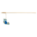Trixie kattenhengel vogel hout pluche met kattenkruid catnip