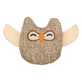 Trixie uil stof pluche met kattenkruid catnip beige