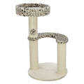 Trixie krabpaal leo panterprint rond creme
