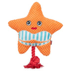 Trixie zeester met flostouw oranje
