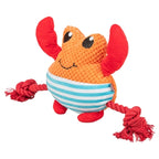 Trixie - krab met flostouw oranje