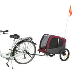 Trixie hondenfietskat grijs rood
