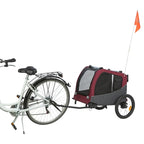 Trixie hondenfietskat grijs rood