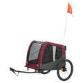 Trixie - hondenfietskat grijs / rood