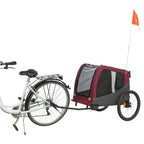 Trixie - hondenfietskat grijs / rood