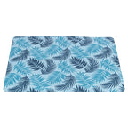 Trixie - koelmat met palmbladeren print lichtblauw