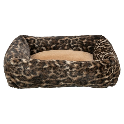 Trixie - hondenmand leo hoekig panterprint bruin