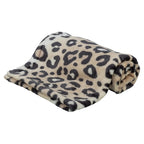 Trixie - hondendeken leo softpluche panterprint creme