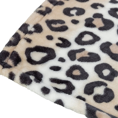 Trixie - hondendeken leo softpluche panterprint creme