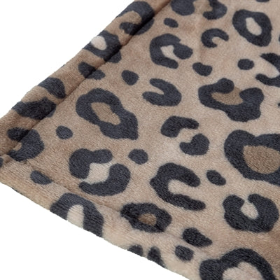 Trixie - hondendeken leo softpluche panterprint bruin