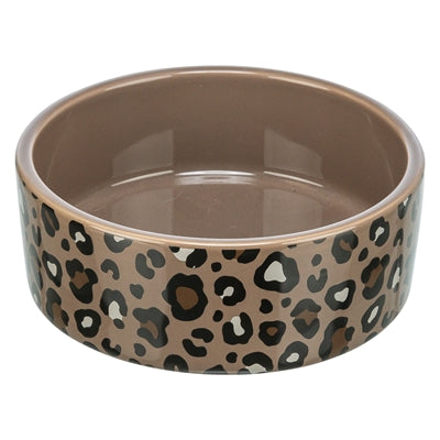 Trixie - voerbak / drinkbak leo keramiek panterprint