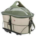 Trixie fietsmand voor bagagedrager polyester olijfgroen beige