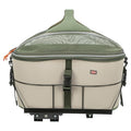 Trixie fietsmand voor bagagedrager polyester olijfgroen beige