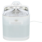 Trixie - drinkfontein aqua square kunststof / rvs wit