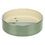 Trixie - voerbak / drinkbak met pootprint keramiek groen / beige