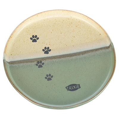 Trixie - voerbak / drinkbak kat keramiek groen / beige