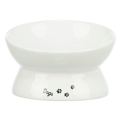 Trixie - voerbak / drinkbak dogs keramiek verhoogd wit