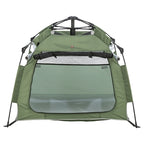 Trixie hondentent pop-up olijfgroen beige