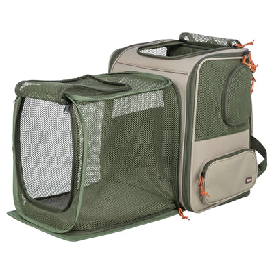 Trixie rugzak rocco maximaal 10 kg beige olijfgroen