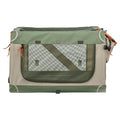 Trixie - kennel comfy bench stof / reismand olijfgroen / beige