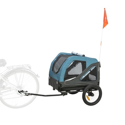Trixie fietskar tot 35 kg blauw grijs