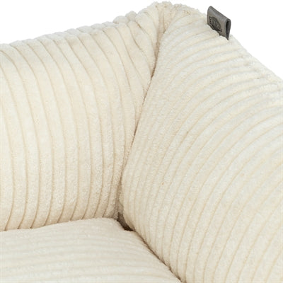 Trixie - vital hondenmand jonna hoekig ribfluweel creme
