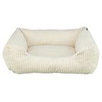 Trixie - vital hondenmand jonna hoekig ribfluweel creme