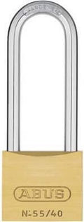 Abus Hangslot Solid 55 40mm Goud - Discus Lang - Sleutelslot