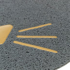 Trixie - kattenbakmat kattenkop pvc lichtgrijs