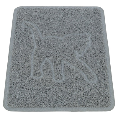 Trixie - kattenbakmat kattensilhouet pvc lichtgrijs