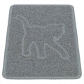 Trixie - kattenbakmat kattensilhouet pvc lichtgrijs