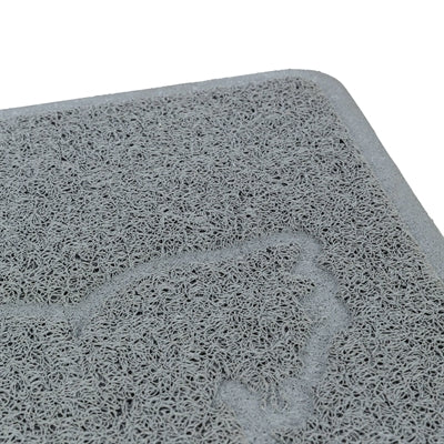 Trixie - kattenbakmat kattensilhouet pvc lichtgrijs