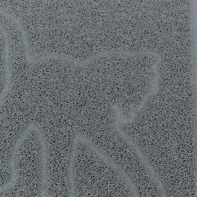 Trixie - kattenbakmat kattensilhouet pvc lichtgrijs
