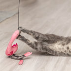 Trixie - kattenhengel telescopisch grote katten met flamingo roze