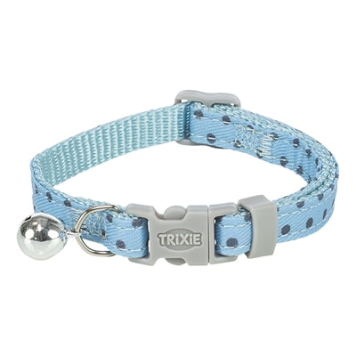Trixie - kattenhalsband stippen motief blauw