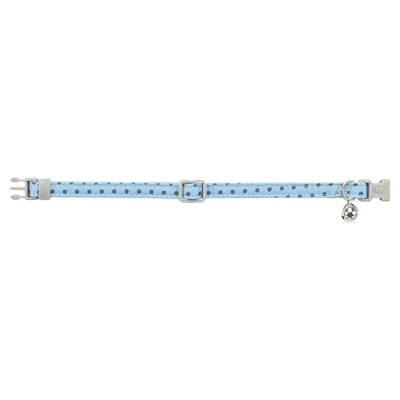 Trixie kattenhalsband stippen motief blauw